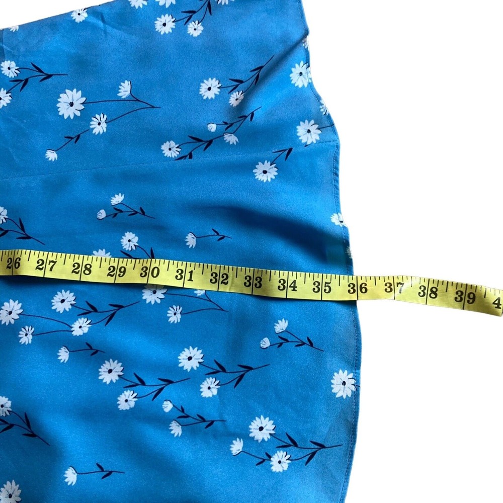 Parker Size Large Blue Floral Halter Mini Dress MSRP $338 NWOT - Picture 7 of 8